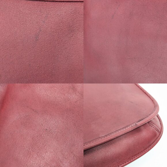 COACH USA Vintage Red Leather Crossbody Shoulder Bag - Made in USA - Picture 13 of 15
